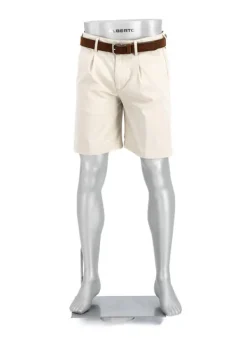 ALBERTO Bermudashorts, Wide Fit, Baumwolle, hellbeige^ Ceramica|Hosen