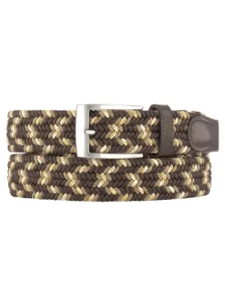 ALBERTO braun-beige, Breite ca. 3,5 cm^ Gürtel|Gürtel
