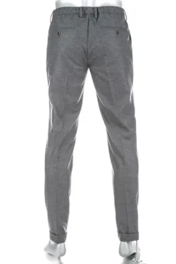ALBERTO Bundfaltenhose, Barista, Tapered Fit, Flanell, grau meliert^ Smart Cotton|Hosen