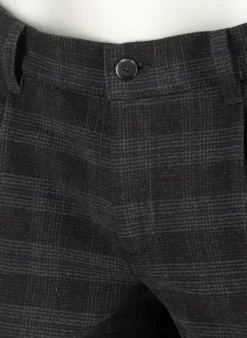 ALBERTO Bundfaltenhose Lou, Regular Fit, Flanell, fuchsia-anthrazit kariert^ Hosen