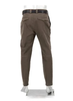 ALBERTO Bundfaltenhose Mike, Pima Baumwolle cropped, dunkelbraun^ Hosen