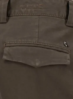ALBERTO Bundfaltenhose Mike, Pima Baumwolle cropped, dunkelbraun^ Hosen