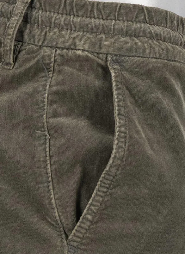 ALBERTO Cargohose John, Slim Fit, Cord, militärgrün^ Cord|Hosen