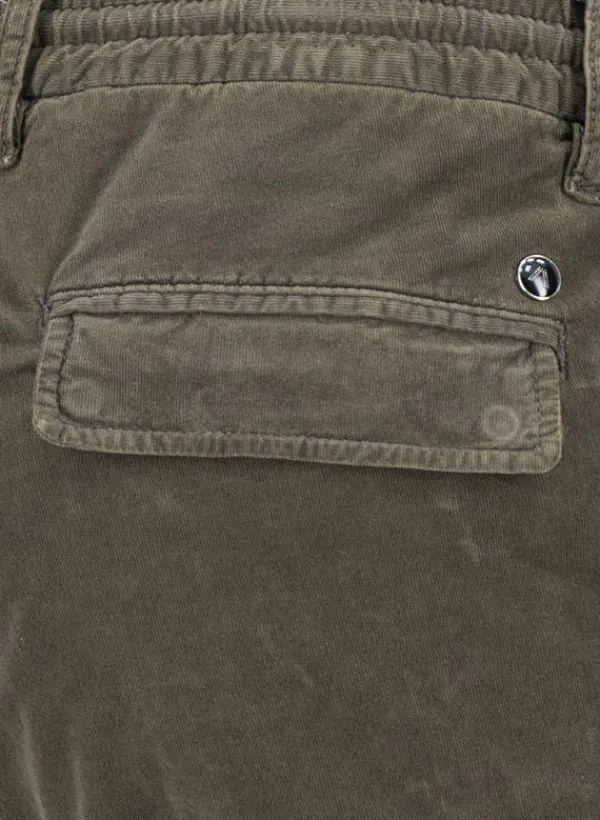 ALBERTO Cargohose John, Slim Fit, Cord, militärgrün^ Cord|Hosen