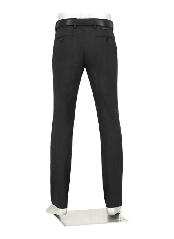 ALBERTO Ceramica®, Lou-J, Regular Fit, Mikrofaser-Stretch, anthrazit meliert^ Hosen|Ceramica