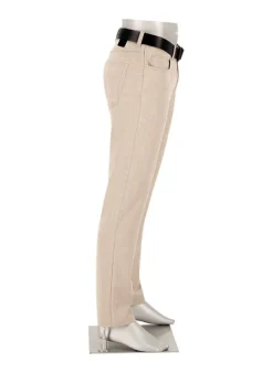 ALBERTO Ceramica®, Pipe, Regular Fit, Mikrofaser-Viskose, beige meliert^ Ceramica|Hosen