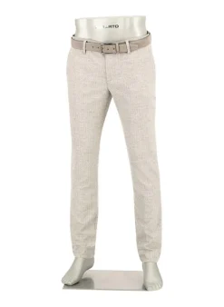 ALBERTO Ceramica®, Rob, Slim Fit, Woll-Mix, hellgrau meliert^ Hosen