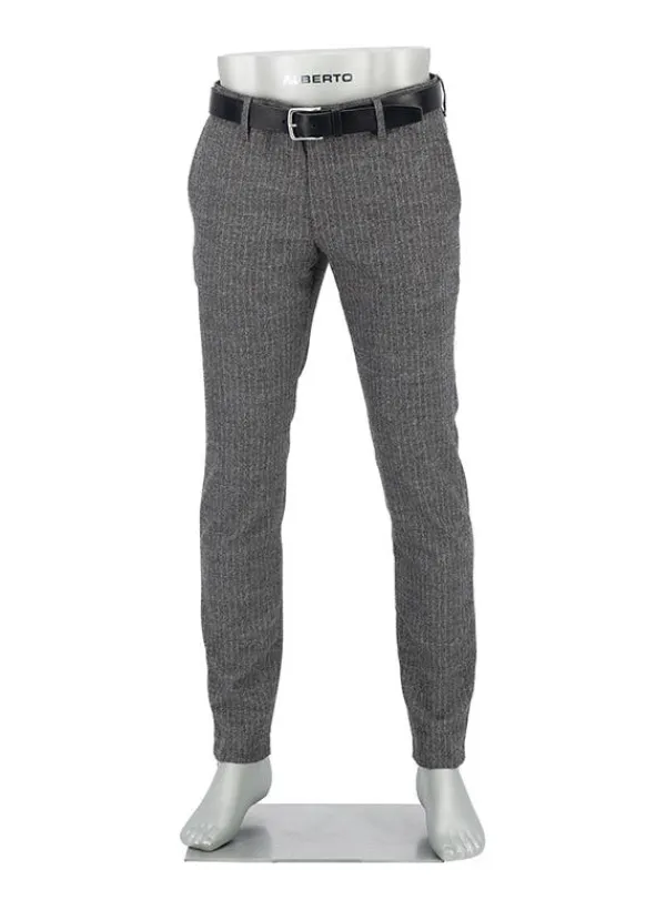 ALBERTO Ceramica®, Rob, Slim Fit, Woll-Mix, braungrau meliert^ Ceramica|Hosen