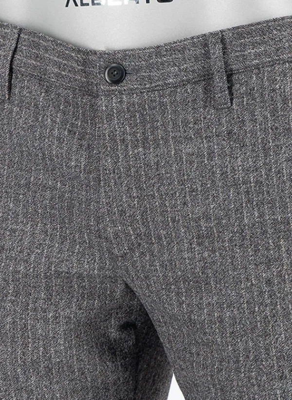 ALBERTO Ceramica®, Rob, Slim Fit, Woll-Mix, braungrau meliert^ Ceramica|Hosen