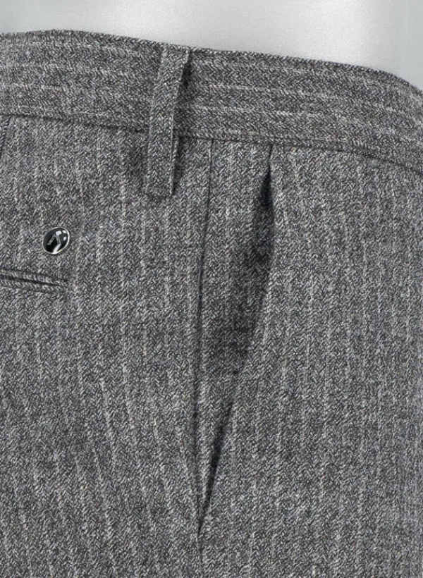 ALBERTO Ceramica®, Rob, Slim Fit, Woll-Mix, braungrau meliert^ Ceramica|Hosen