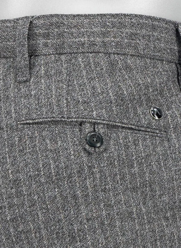 ALBERTO Ceramica®, Rob, Slim Fit, Woll-Mix, braungrau meliert^ Ceramica|Hosen