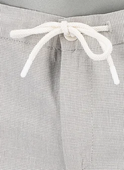 ALBERTO Chino Jump, Slim Fit, Baumwolle-Leinen, creme gemustert^ Alles Weiss|Hosen
