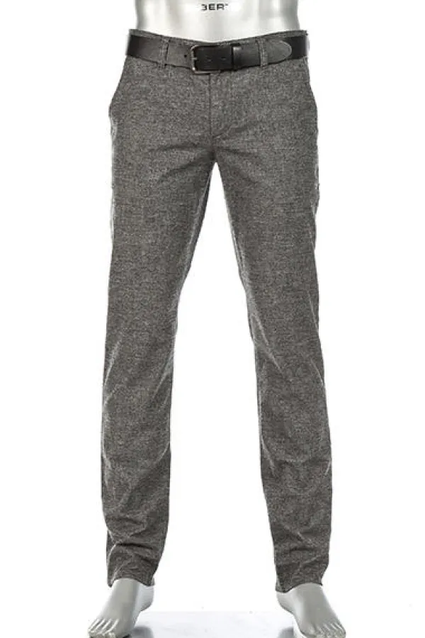 ALBERTO Chino Lou, Regular Fit, Baumwolle T400®, grau meliert^ Chino|Hosen