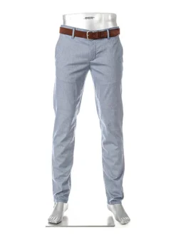 ALBERTO Chino Lou, Regular Fit, Baumwolle, navy meliert^ Smart Cotton|Hosen