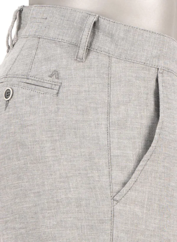 ALBERTO Chino Lou, Regular Fit, Baumwolle-Leinen, grau meliert^ Chino|Hosen