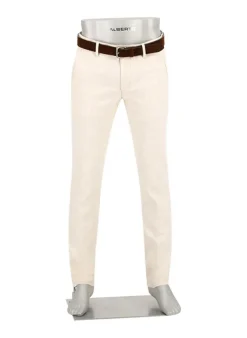 ALBERTO Chino Lou, Regular Fit, Baumwolle-Leinen, beige^ Chino|Hosen
