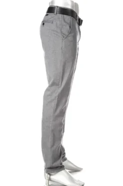 ALBERTO Chino Lou, Regular Fit, Baumwolle, grau meliert^ Smart Cotton|Hosen