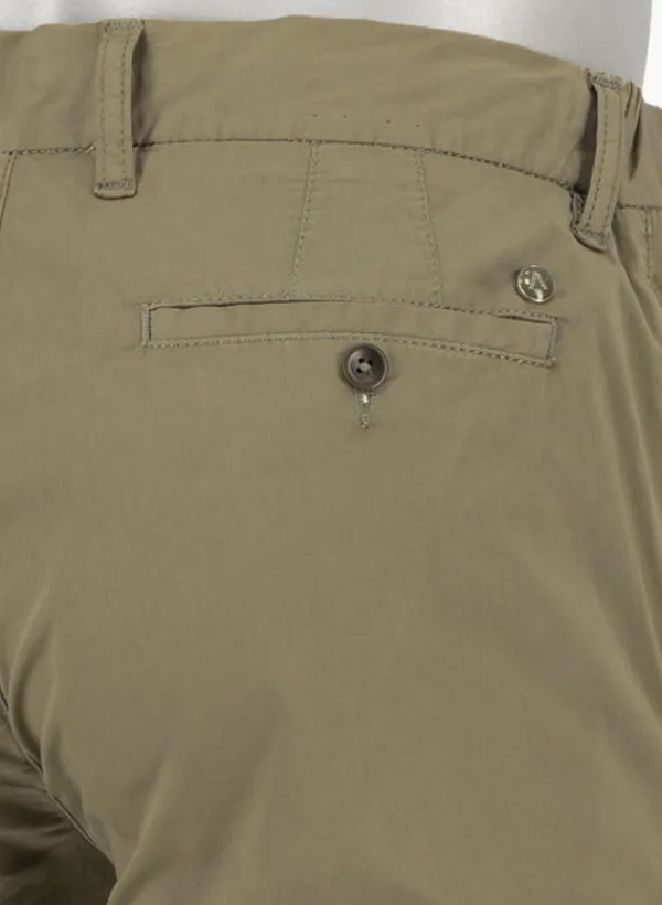ALBERTO Chino Lou, Regular Fit, Baumwoll-Stretch, militärgrün^ Hosen|Chino