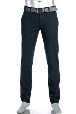 ALBERTO Chino Lou, Regular Fit, Baumwolle, navy meliert^ Chino|Smart Cotton