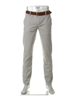 ALBERTO Chino Lou, Regular Fit, Baumwolle, grün meliert^ Smart Cotton|Hosen