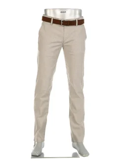 ALBERTO Chino Lou, Regular Fit, Baumwolle, beige meliert^ Smart Cotton|Hosen