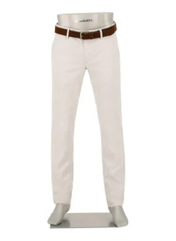 ALBERTO Chino Lou, Regular Fit, Baumwolle-Leinen, grau meliert^ Chino|Hosen