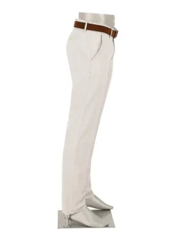 ALBERTO Chino Lou, Regular Fit, Baumwolle-Leinen, grau meliert^ Chino|Hosen