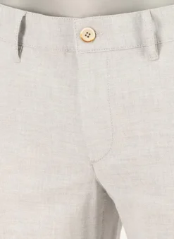 ALBERTO Chino Lou, Regular Fit, Baumwolle-Leinen, grau meliert^ Chino|Hosen