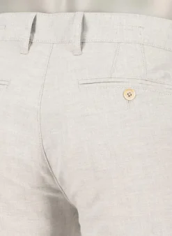 ALBERTO Chino Lou, Regular Fit, Baumwolle-Leinen, grau meliert^ Chino|Hosen