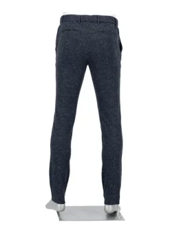 ALBERTO Chino Mover, Slim Fit, Jersey, dunkelblau meliert^ Chino|Hosen