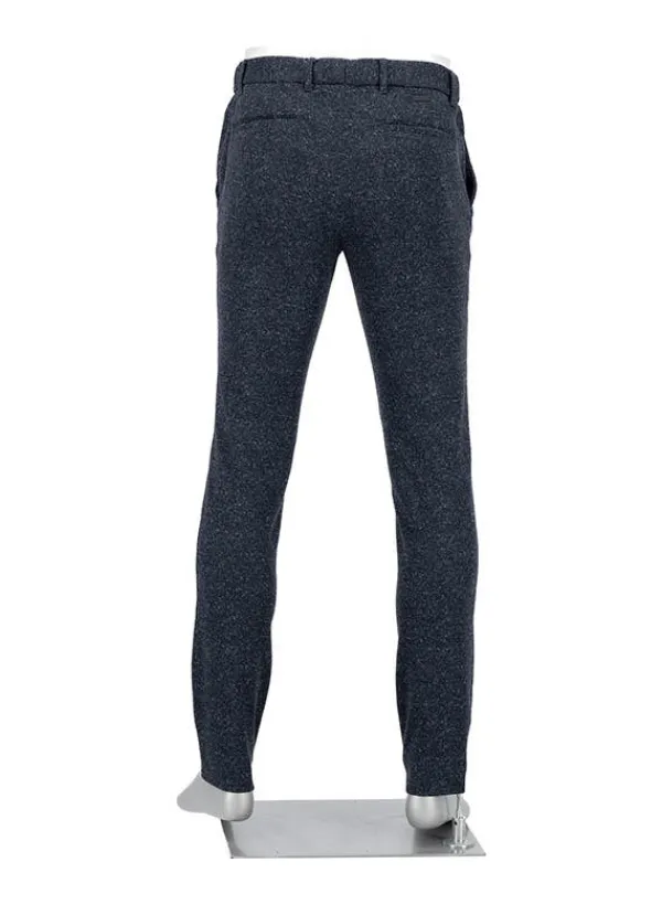 ALBERTO Chino Mover, Slim Fit, Jersey, dunkelblau meliert^ Chino|Hosen