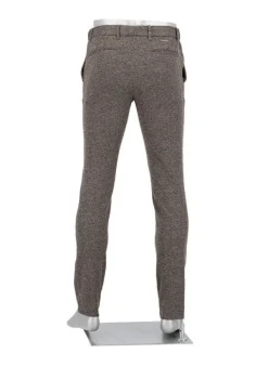 ALBERTO Chino Mover, Slim Fit, Jersey, braun meliert^ Chino|Hosen
