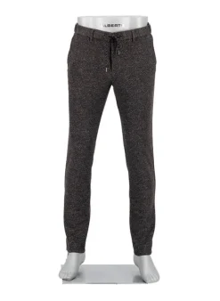 ALBERTO Chino Mover, Slim Fit, Jersey, braungrau meliert^ Chino|Hosen