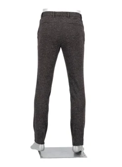 ALBERTO Chino Mover, Slim Fit, Jersey, braungrau meliert^ Chino|Hosen
