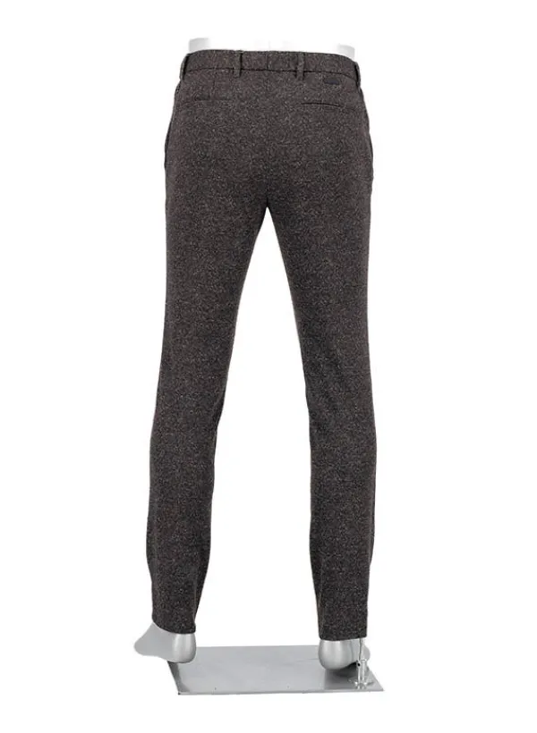 ALBERTO Chino Mover, Slim Fit, Jersey, braungrau meliert^ Chino|Hosen