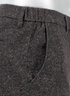 ALBERTO Chino Mover, Slim Fit, Jersey, braungrau meliert^ Chino|Hosen