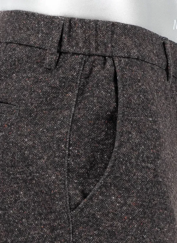 ALBERTO Chino Mover, Slim Fit, Jersey, braungrau meliert^ Chino|Hosen