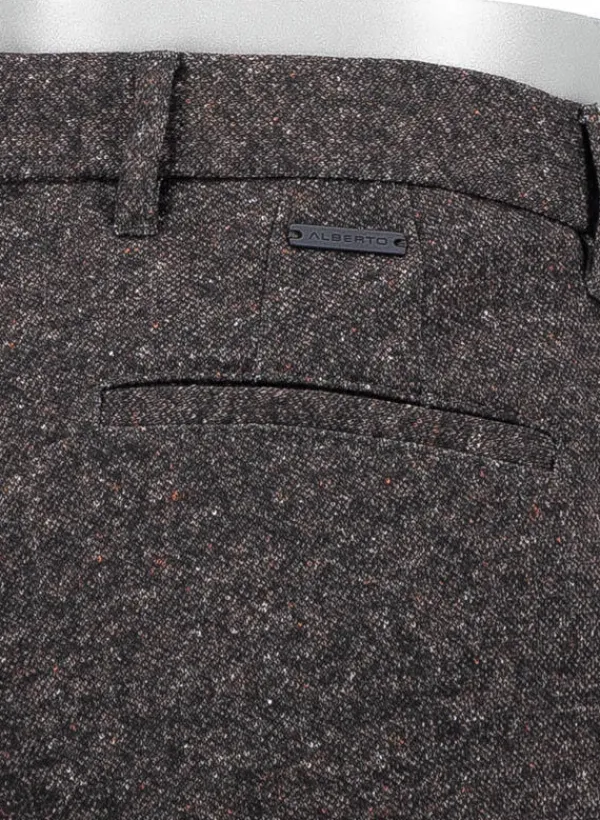 ALBERTO Chino Mover, Slim Fit, Jersey, braungrau meliert^ Chino|Hosen