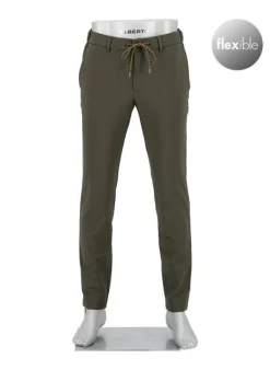 ALBERTO Chino Mover, Slim Fit, Mikrofaser, militärgrün^ Chino|Hosen