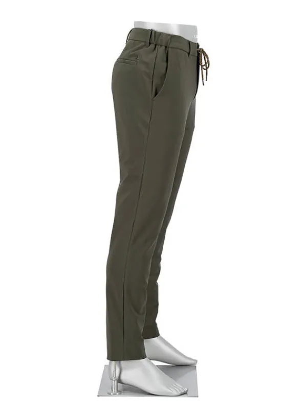 ALBERTO Chino Mover, Slim Fit, Mikrofaser, militärgrün^ Chino|Hosen