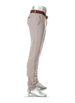 ALBERTO Chino Rob, Slim Fit, Baumwolle-Tencel™, braun-grau kariert^ Hosen|Chino
