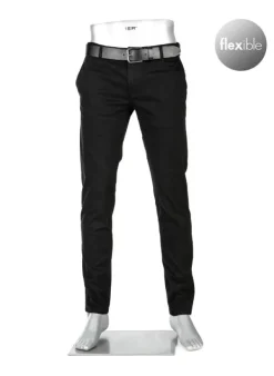 ALBERTO Chino Rob, Slim Fit, Baumwolle T400®, schwarz^ Chino|Smart Cotton
