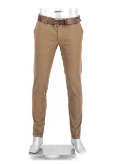 ALBERTO Chino Rob, Slim Fit, Baumwolle, braun^ Chino|Hosen
