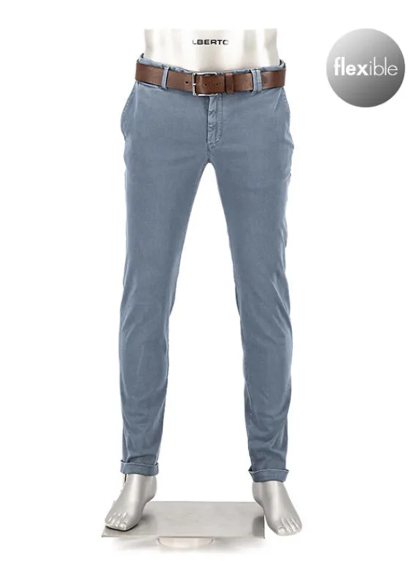 ALBERTO Chino Rob, Slim Fit, Baumwolle-Tencel™, blau^ Chino|Hosen