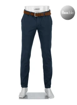 ALBERTO Chino Rob, Slim Fit, Bio Baumwolle T400®, dunkelblau^ Hosen|Chino