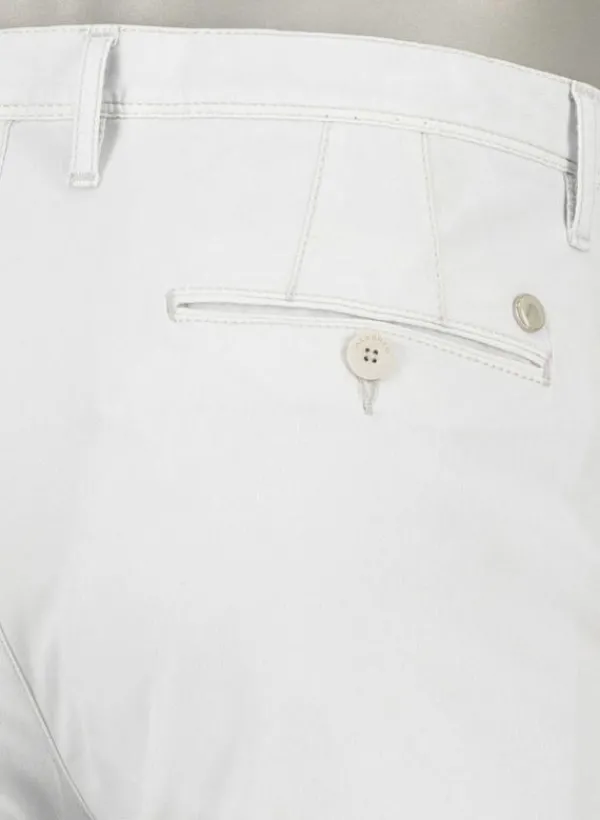 ALBERTO Chino Rob, Slim Fit, Pima Baumwolle-Tencel™, grauweiß^ Chino|Alles Weiss