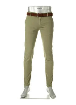 ALBERTO Chino Rob, Slim Fit, Pima Baumwolle-Tencel™, militärgrün^ Hosen|Chino
