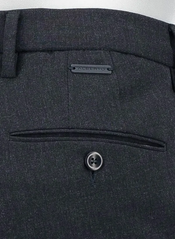 ALBERTO Chino Rob-Z, Slim Fit, Ceramica®, anthrazit meliert^ Chino|Ceramica