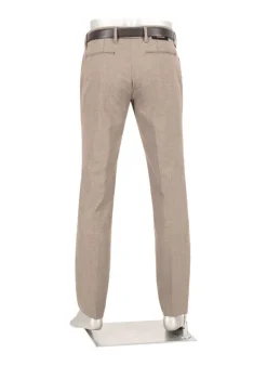 ALBERTO Double Face, Lou, Regular Fit, Mikrofaser-Stretch, braun-greige^ Hosen