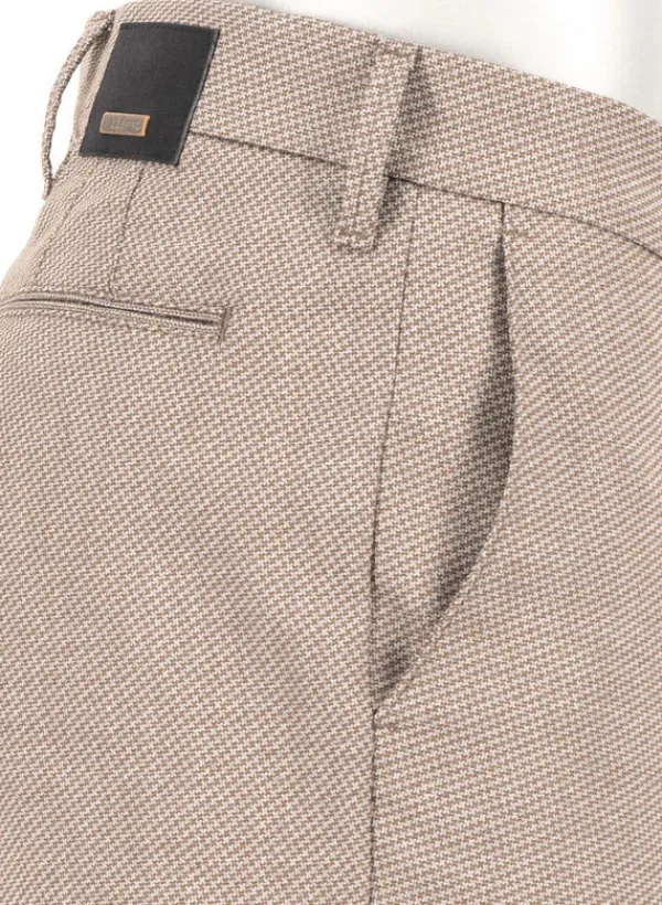 ALBERTO Double Face, Lou, Regular Fit, Mikrofaser-Stretch, braun-greige^ Hosen